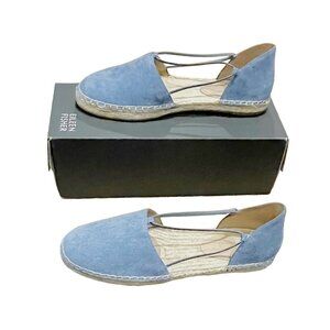 Eileen Fisher Denim & Leather Espadrille Flat — Size 8.5 — NWT